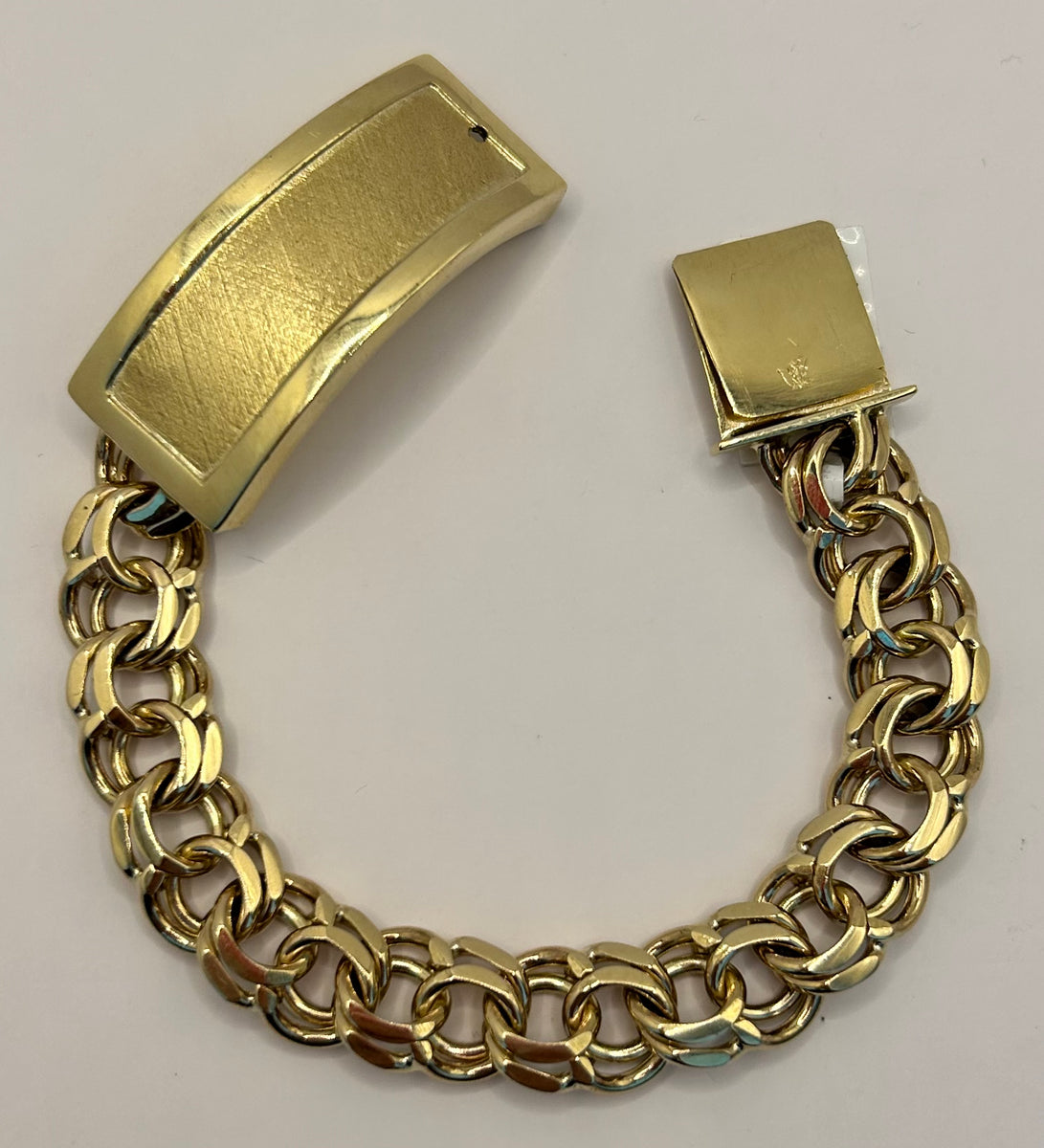 10KT 35 Grams Solid Gold Chino Link Bracelet – Jewelzz