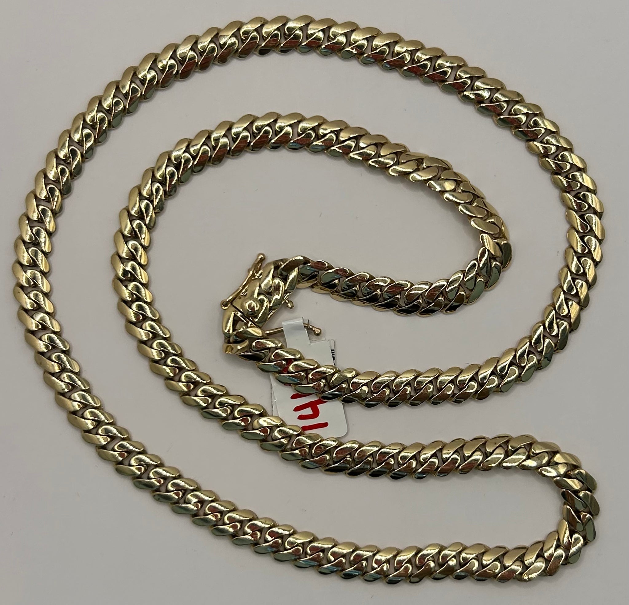 14KT 74 Grams Solid Gold Miami Cuban Link Chain – Jewelzz